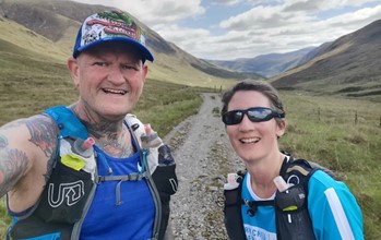 David and Helen complete West Highland Way charity challenge