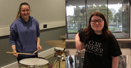 Student Piper and Drummer on course for graduations