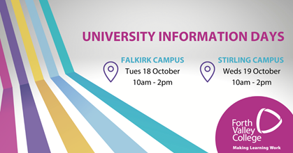 University Open Days at Falkirk and Stirling Campuses