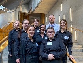 FVC students serve up hospitality at Scottish parliament