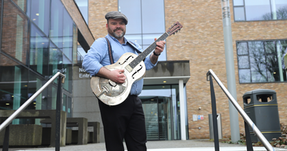 Iain’s happy that FVC will help him sing the blues