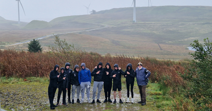 Students generate industry knowledge from windfarm visit